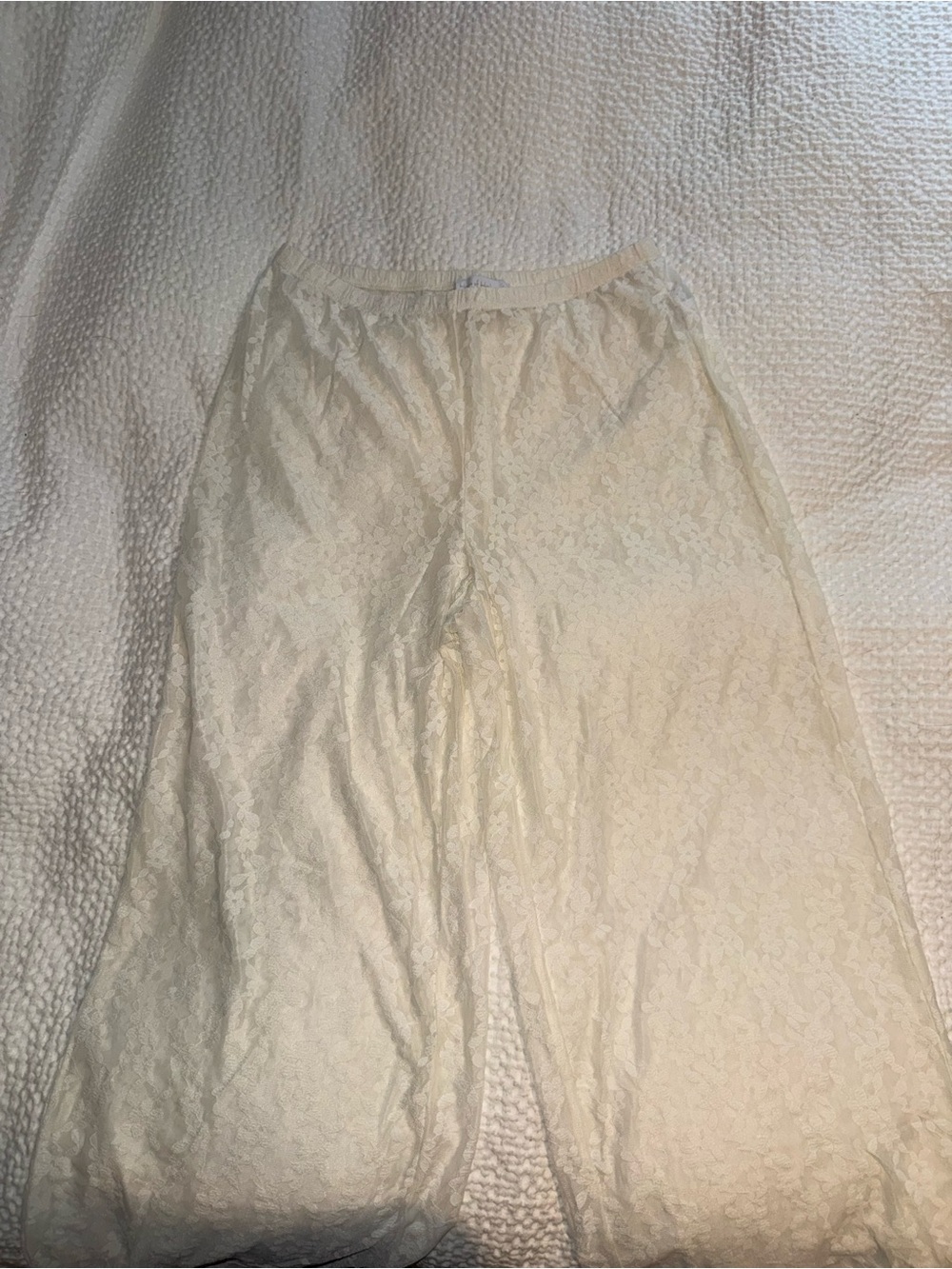 House of Harlow 1960 Ivory Lace Maxi Skirt